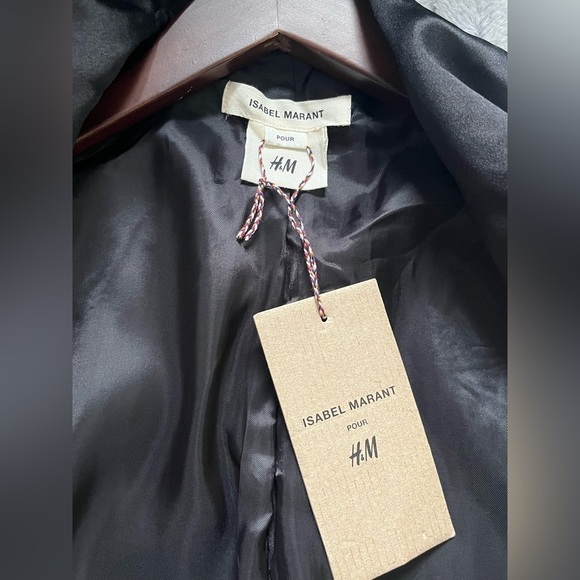 Isabel MARANT pour H&M Wool Tuxedo Jacket in Black - Size 4 - Picture 6 of 8